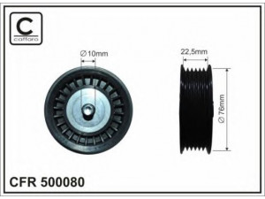 CAFFARO 500080 kreipiantysis skriemulys, V formos rumbuotas diržas 
 Diržinė pavara -> V formos rumbuotas diržas/komplektas -> Laisvasis/kreipiamasis skriemulys
6072000270, 11927-00Q0D, 11 92 313 78R