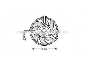 AVA QUALITY COOLING AI7510 ventiliatorius, radiatoriaus 
 Aušinimo sistema -> Radiatoriaus ventiliatorius
4Z7959455