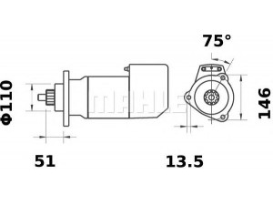 MAHLE ORIGINAL MS 518 starteris
85342