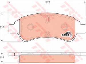 TRW GTD1170 stabdžių rinkinys, diskiniai stabdžiai 
 Stabdžių sistema -> Diskinis stabdys -> Stabdžių remonto rinkinys