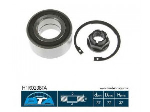 BTA H1R023BTA rato guolio komplektas 
 Ašies montavimas/vairavimo mechanizmas/ratai -> Rato stebulė/montavimas -> Rato guolis
77 01 207 677