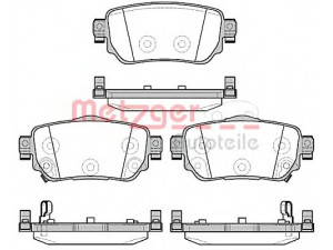 METZGER 1170802 stabdžių trinkelių rinkinys, diskinis stabdys 
 Techninės priežiūros dalys -> Papildomas remontas
D4060-4EA0A