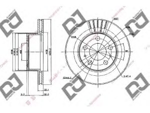 DJ PARTS BD2004 stabdžių diskas 
 Dviratė transporto priemonės -> Stabdžių sistema -> Stabdžių diskai / priedai
1228153, 13591318, 2707396