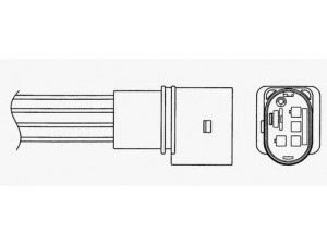 NGK 1851 lambda jutiklis 
 Variklis -> Variklio elektra
06A 906 262 BR, 06A 906 262 BR