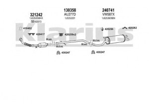 KLARIUS 930894E išmetimo sistema 
 Išmetimo sistema -> Išmetimo sistema, visa