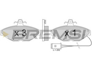 BREMSI BP2258 stabdžių trinkelių rinkinys, diskinis stabdys 
 Techninės priežiūros dalys -> Papildomas remontas
BHM7237, GBP276, GBP656, GBP90276