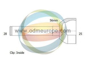 ODM-MULTIPARTS 12-080662 jungčių komplektas, kardaninis velenas 
 Ratų pavara -> Sujungimai/komplektas