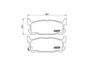 BREMBO P 49 031 stabdžių trinkelių rinkinys, diskinis stabdys 
 Techninės priežiūros dalys -> Papildomas remontas
N0Y72648ZB, N0Y7648Z, N0Y7648ZA