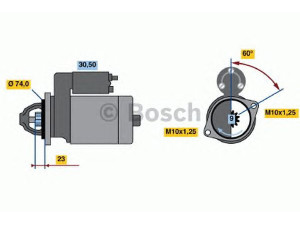 BOSCH 0 001 108 118 starteris 
 Elektros įranga -> Starterio sistema -> Starteris
J28 100 040 10, J28 100 728 DL