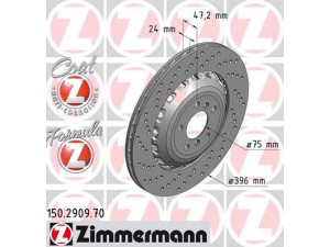 ZIMMERMANN 150.2909.70 stabdžių diskas 
 Dviratė transporto priemonės -> Stabdžių sistema -> Stabdžių diskai / priedai
3421 2 284 103