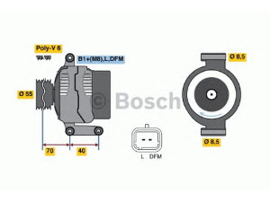 BOSCH 0 124 325 024 kintamosios srovės generatorius
77 00 427 932