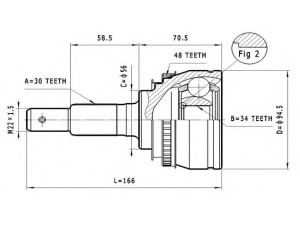STATIM C.565 jungčių komplektas, kardaninis velenas 
 Ratų pavara -> Sujungimai/komplektas
43410-33040, 43420-33040