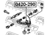 FEBEST 0420-290 atramos/vairo trauklė
MK469290