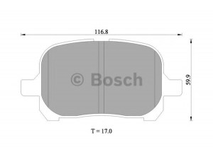 BOSCH 0 986 505 001 stabdžių trinkelių rinkinys, diskinis stabdys 
 Techninės priežiūros dalys -> Papildomas remontas
446533180, 04465 20550, 04465 28400