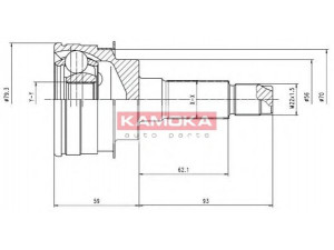KAMOKA 6476 jungčių komplektas, kardaninis velenas 
 Ratų pavara -> Sujungimai/komplektas
F024-25-400, F024-25-600, F024-56-00H