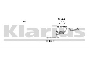 KLARIUS 900245E išmetimo sistema 
 Išmetimo sistema -> Išmetimo sistema, visa