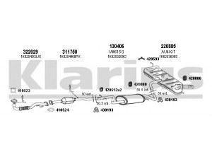 KLARIUS 940593E išmetimo sistema