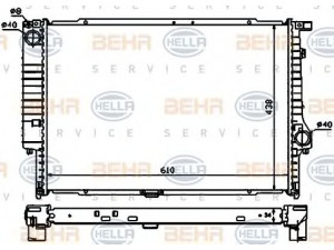 HELLA 8MK 376 900-671 radiatorius, variklio aušinimas
1 709 458, 1 723 689