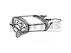 KLARIUS TY379E galinis duslintuvas 
 Išmetimo sistema -> Duslintuvas
1743011640, 174301A290, 1743064680