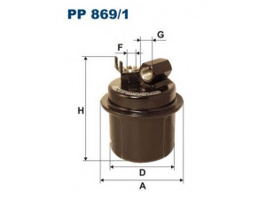 FILTRON PP869/1 kuro filtras 
 Filtrai -> Kuro filtras
16900SS0931