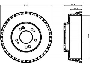 HELLA PAGID 8DT 355 300-931 stabdžių būgnas 
 Stabdžių sistema -> Būgninis stabdys -> Stabdžių būgnas
0K55226251, 0K58A26251