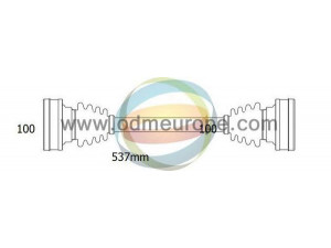 ODM-MULTIPARTS 18-213040 kardaninis velenas 
 Ratų pavara -> Kardaninis velenas
251501203B, 251501203BX, 251501203D