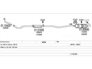 MTS C100359013079 išmetimo sistema