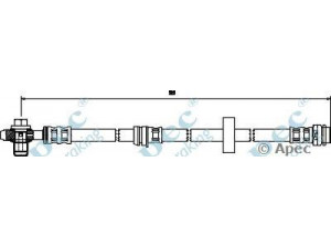 APEC braking HOS3273 stabdžių žarnelė 
 Stabdžių sistema -> Stabdžių žarnelės
8Z0611707, 8Z0611707C