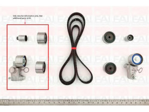 FAI AutoParts TBK446 paskirstymo diržo komplektas 
 Techninės priežiūros dalys -> Papildomas remontas