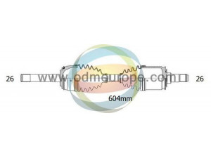 ODM-MULTIPARTS 18-052170 kardaninis velenas 
 Ratų pavara -> Kardaninis velenas