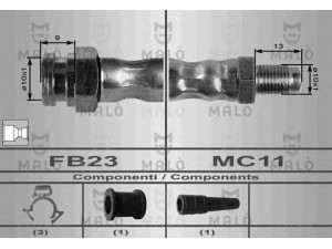 MAL? 8411 stabdžių žarnelė 
 Stabdžių sistema -> Stabdžių žarnelės
7567862, 480635, ZF07567862, 480635