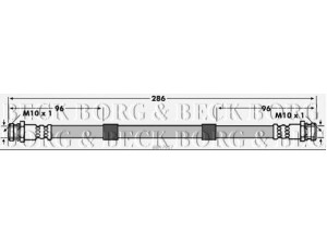 BORG & BECK BBH7917 stabdžių žarnelė 
 Stabdžių sistema -> Stabdžių žarnelės
D651-43-810