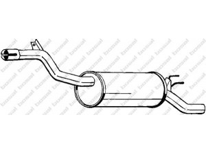 BOSAL 135-491 galinis duslintuvas 
 Išmetimo sistema -> Duslintuvas
9558.5992