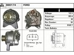 EDR 990174 kintamosios srovės generatorius
F1VU10300BB, F1VU10300BC