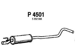 FENNO P4501 vidurinis duslintuvas 
 Išmetimo sistema -> Duslintuvas
5852088