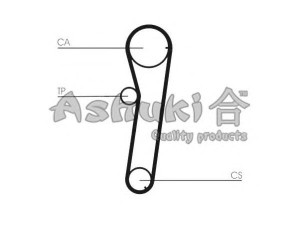 ASHUKI D111-65 paskirstymo diržas 
 Techninės priežiūros dalys -> Papildomas remontas
13514-87707, 13514-87781, 40-06-609/ASHIKA