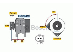 BOSCH 0 986 045 251 kintamosios srovės generatorius 
 Elektros įranga -> Kint. sr. generatorius/dalys -> Kintamosios srovės generatorius
12 31 2 249 966, 12 31 2 249 969
