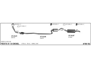 IMASAF 525000134 išmetimo sistema 
 Išmetimo sistema -> Išmetimo sistema, visa