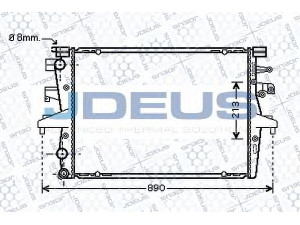 JDEUS 030M52 radiatorius, variklio aušinimas 
 Aušinimo sistema -> Radiatorius/alyvos aušintuvas -> Radiatorius/dalys
7H0121253F, 7H0121253K