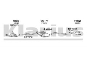 KLARIUS 960290U išmetimo sistema 
 Išmetimo sistema -> Išmetimo sistema, visa