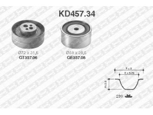 SNR KD457.34 paskirstymo diržo komplektas 
 Techninės priežiūros dalys -> Papildomas remontas
078109243C, 078109244F