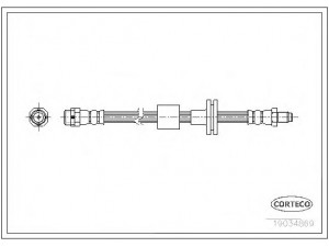 CORTECO 19034869 stabdžių žarnelė 
 Stabdžių sistema -> Stabdžių žarnelės
34303411443