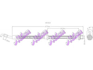 Brovex-Nelson H5769 stabdžių žarnelė 
 Stabdžių sistema -> Stabdžių žarnelės
9094702D56, 9094702E17, 9094702F63