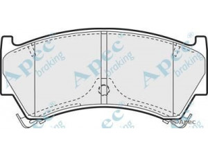 APEC braking PAD998 stabdžių trinkelių rinkinys, diskinis stabdys 
 Techninės priežiūros dalys -> Papildomas remontas
410600M892, D106025Y90
