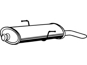 FENNO P4880 galinis duslintuvas 
 Išmetimo sistema -> Duslintuvas
1726-C3, 1726-T5