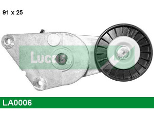 LUCAS ENGINE DRIVE LA0006 įtempiklio svirtis, V formos rumbuotas diržas 
 Diržinė pavara -> V formos rumbuotas diržas/komplektas -> Įtempiklis