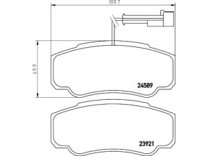 TEXTAR 2392103 stabdžių trinkelių rinkinys, diskinis stabdys 
 Techninės priežiūros dalys -> Papildomas remontas
D4060MA000