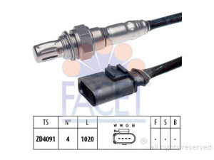 FACET 10.8041 lambda jutiklis 
 Variklis -> Variklio elektra
06E 906 265 E