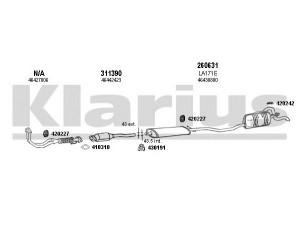 KLARIUS 510104E išmetimo sistema 
 Išmetimo sistema -> Išmetimo sistema, visa