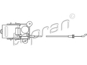 TOPRAN 109 449 kabelis, durų atlaisvinimas 
 Užrakinimo sistema -> Rankenėlės
2D0 837 086